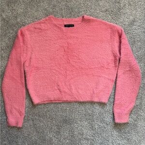 Kendall & Kylie Pink Textured Women's Sweater